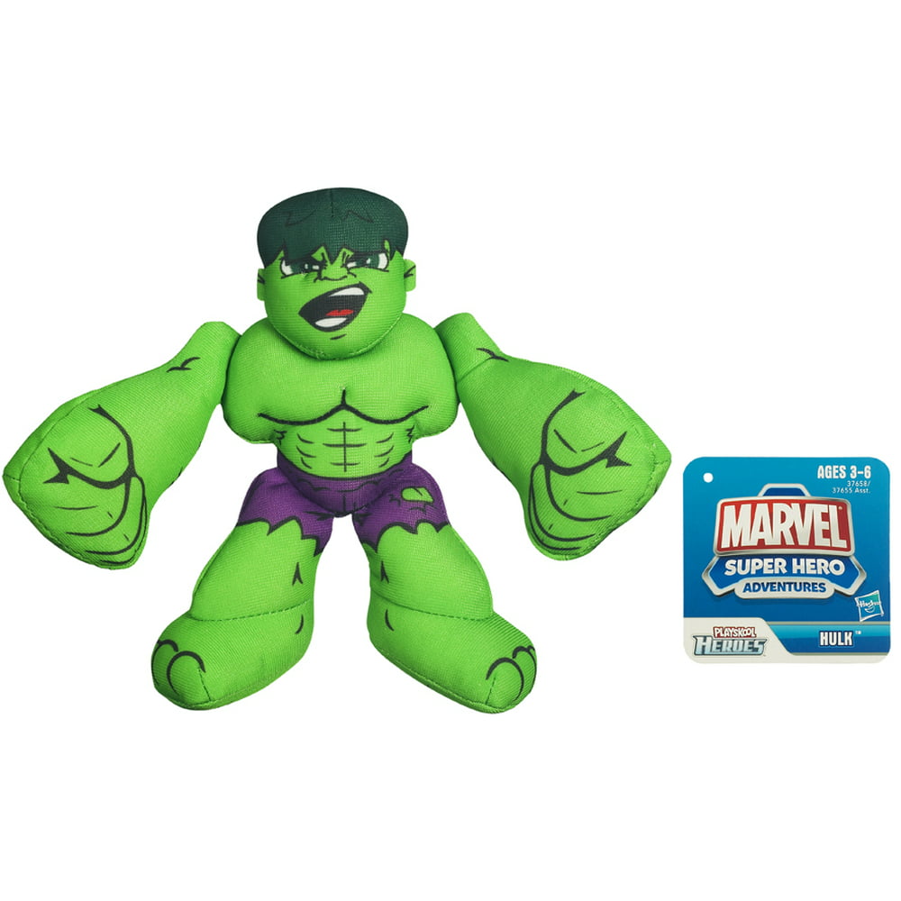 Hasbro Marvel Super Hero Adventures Hulk Bean Bag Plush