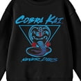 thumbnail image 6 of Cobra Kai Never Dies Crew Neck Long Sleeve Youth Black Tee 
-XL, 6 of 7