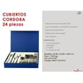 thumbnail image 2 of Juego de Cubiertos Magefesa acero Inoxidable 24 piezas Cordoba-24, 2 of 6