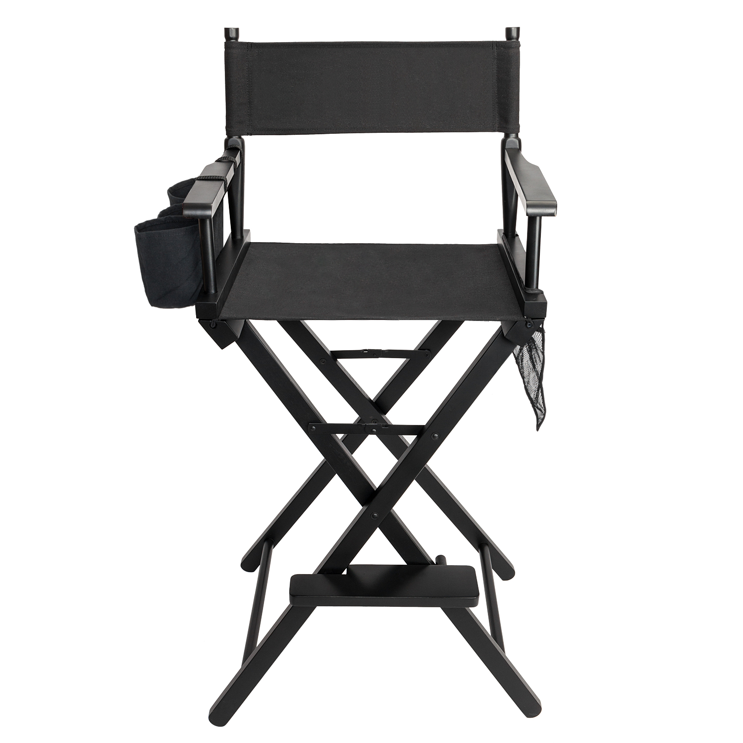 UBesGoo Hot Directors Chair 30" Canvas Tall Seat Black Wood Makeup Folding Chair - image 5 of 10