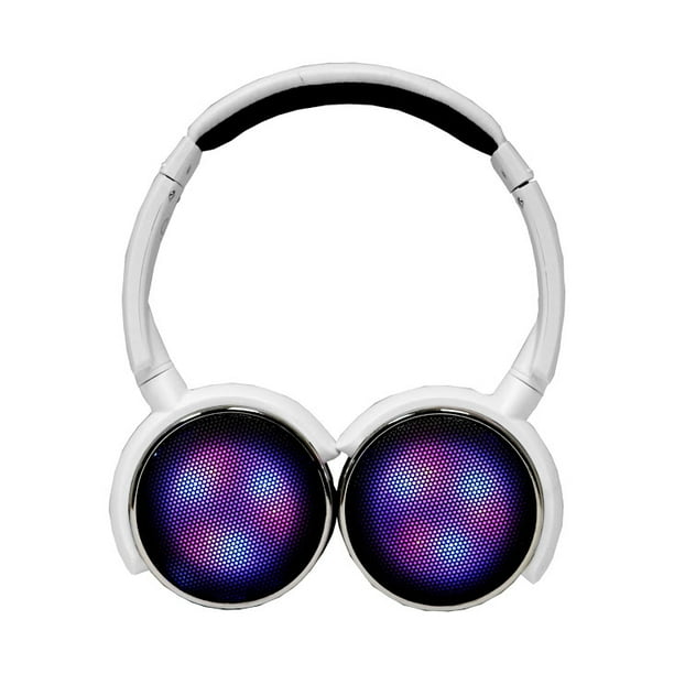 Flashing led bluetooth headphones, light up wireless headphone with
