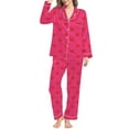 thumbnail image 2 of WEAIXIMIUNG Ensemble de Pyjama à Manches Longues Imprimé en Forme de Cœur pour Femmes pour la Saint-Valentin, 2 of 5