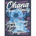 thumbnail image 2 of Boy's Lilo & Stitch Ohana Means Family Graphic Tee Navy Blue Heather Large, 2 of 3
