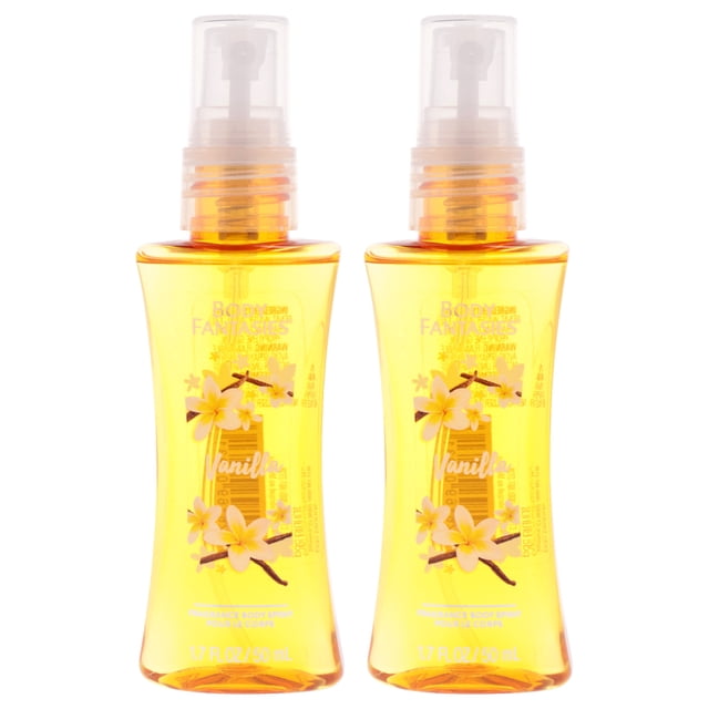 Spray corporal Body Fantasies vainilla, 50 ml, paquete de 2