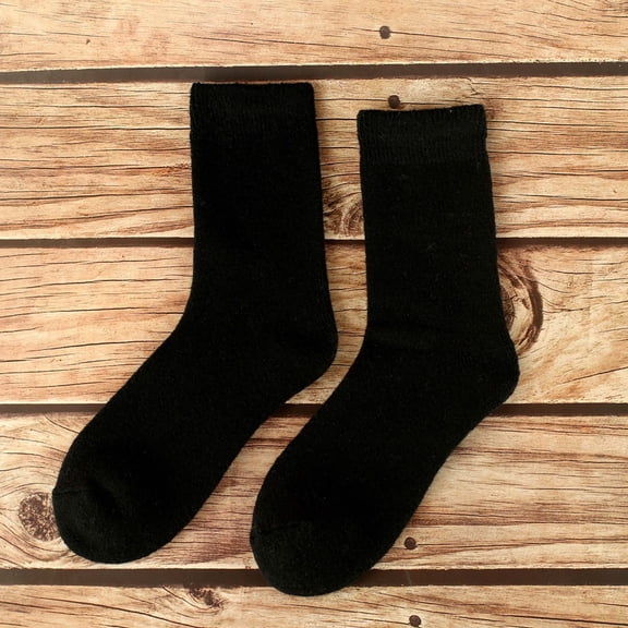 IYTR Winter Warm Socks for Men Plush Thick Thermal Middle Tube Wool Socks