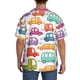 thumbnail image 3 of Fotbe Doodle Cars Camisa Estampada de Manga Corta para Hombre, Casual de Verano, Estilo Playero, Sin Arrugas-Large, 3 of 5