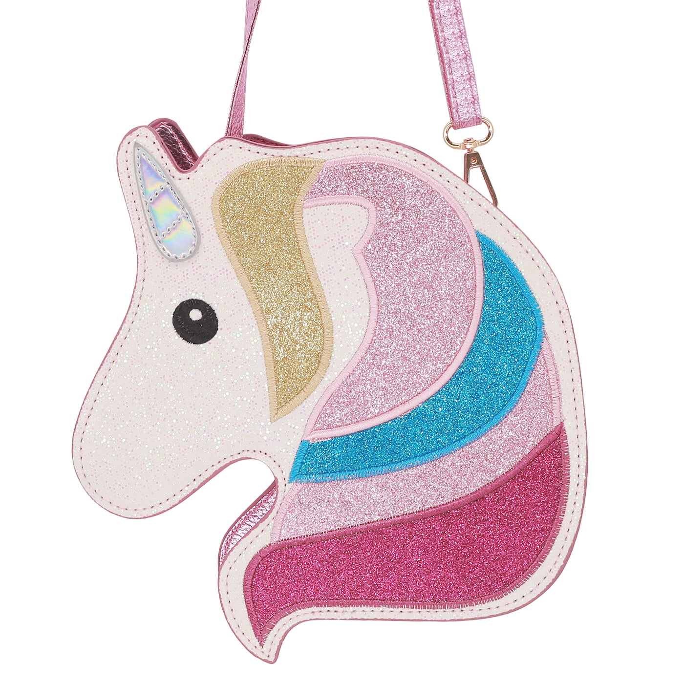 Toddler Kids Quilted Glitter Crossbody Handbags Purse Gifts Unicorn for Girls