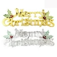 thumbnail image 2 of 50cm FELIZ NAVIDAD Colgador de puerta Adorno para árbol de Navidad Carteles navideños Decoración Fiesta Decorativa (Plata), 2 of 5