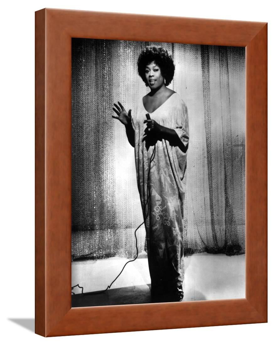 Sarah Vaughan  singing in Classic Framed  Print Wall Art  By 