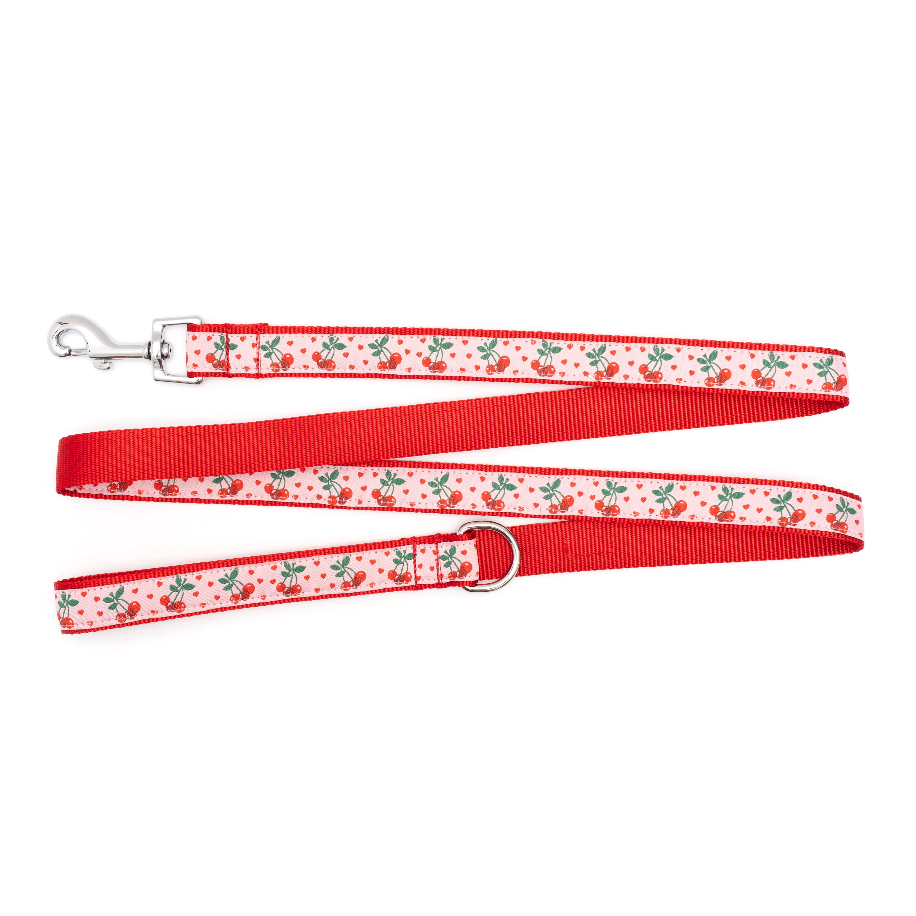 Cherries Jubilee Dog Leash - The Worthy Dog