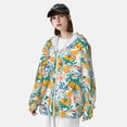 thumbnail image 5 of Goofa Colorful Fruits Printed Women's UPF 50+ Sun Protection Hoodie Jacket Lightweight Long Sleeve Sun Shirt for Women with Pocket Hiking Outdoor-3X-Large, 5 of 9