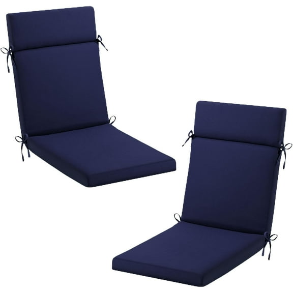 Outdoor Chair Cushions, Patio Furniture Cushions, Rocking Chair Cushions Waterproof, 21" x 20", Outdoor Seat Cushions with Straps for Chair Set of 2