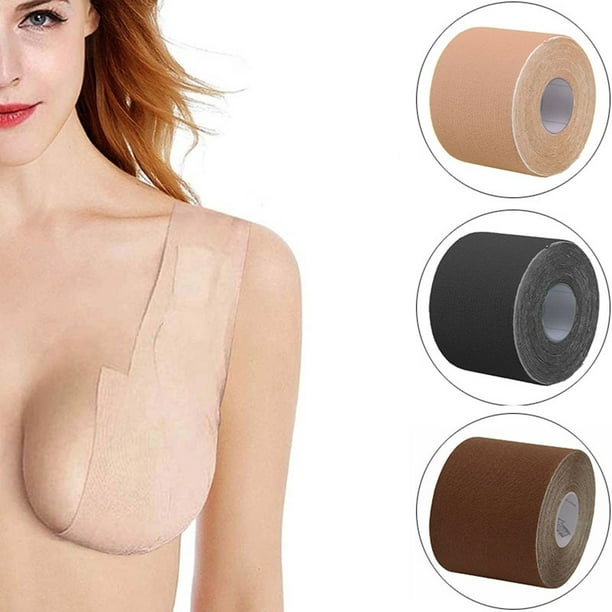 Women Breast Tape For Bodycon Dress Sleeveless Backless V Neck