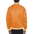thumbnail image 3 of Men's Premium Classic Snap Button Baseball Letterman Varsity Bomber Jacket Windbreaker, 3 of 5