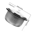 thumbnail image 2 of FUTUREORYY 1Set Nonstick Rice Cooker Inner Pot Metal Cooking Pot Replacement for Electric Cooker, 2 of 5