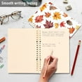 thumbnail image 4 of FORMRS 1-Subject Spiral Notebook 8" x 5" College Ruled 60 Refillable Sheet A5 Hard Cover, Gray Autumn Leaves, 4 of 7