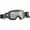 Black/Grey/Clear Works, variant on Scott Buzz MX Pro Youth Off-Road Motorcycle Goggles - Black/Grey/Silver Chrome Works / One Size