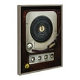 thumbnail image 4 of Kate and Laurel Sylvie High Fidelity Framed Canvas Wall Art by Emiko and Mark Franzen of F2Images, 18x24 Gray, Decorative Vinyl Record Art for Wall, 4 of 8