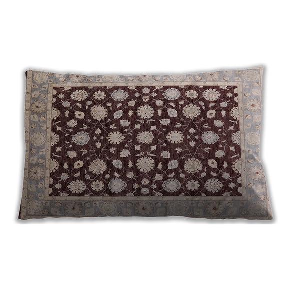 Ahgly Company Indoor Rectangular Mid-Century Modern Lumbar Throw Pillow, 13 inch by 19 inch