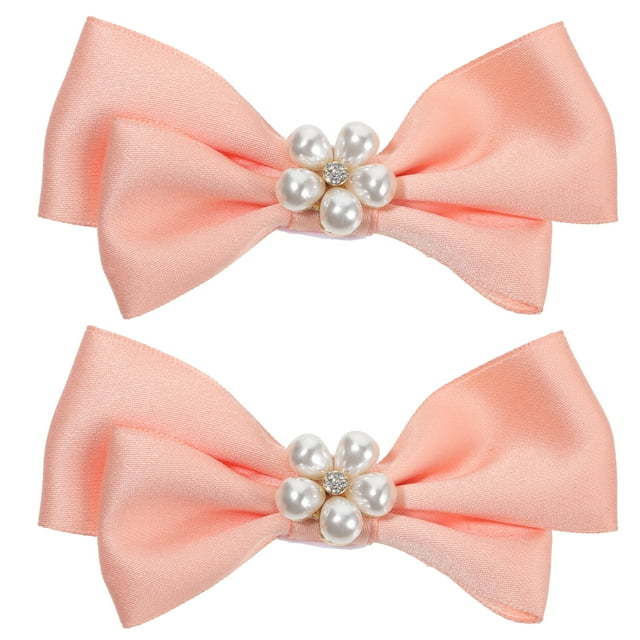 MasteelfCA 1 Paire de Clips de Chaussures avec Nœud et Perles, Boucle Décorative, Accessoires de Chaussures