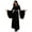 H-Black1767, variant on FEIFLY Women Adults Elegant Gothic Outfits Halloween Party Dress Attire Solid Color Festival Clothing