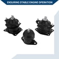 thumbnail image 4 of No.50830SDBA02 Engine Motor Mount Set for Honda Accord 2.4L Auto 03-07 / Front Rear Front Right / 1 Set, 4 of 7