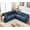 Dark Blue, variant on YWEN The Ai Furniture Modular Sectional Sofa Set,Convertible L Shaped Couch,5 Seat,Reversible Sectional Sofa Couch,Upholstered,Corner Sofa,Rolled Arms,Soft Linen Fabric