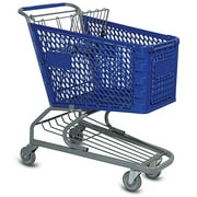 Medium Plastic Shopping Cart - Dark Blue