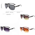thumbnail image 4 of Minnieouse Lujo Mujer Hombre Gafas de Sol Lentes Montura Metálica Transparente sin Type6 NO6 Minnieouse YJ1389-01, 4 of 6