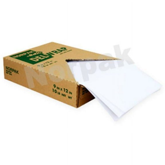 Norpak Del Wrap Wet Wax Paper White, 1000' Length x 15" Width | 1 Each