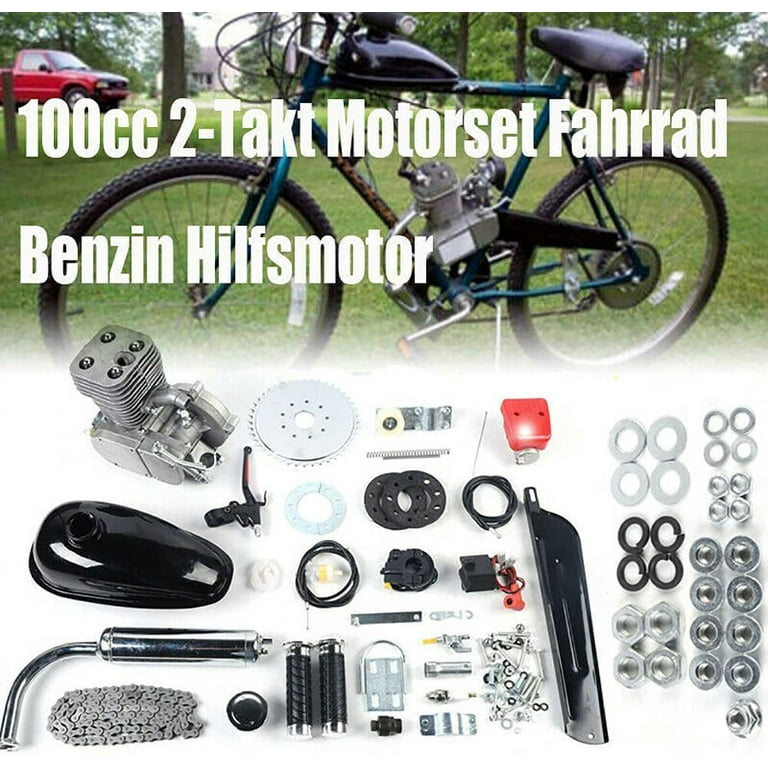 TFCFL 100CC Bicycle Motorized Full Set 2 Stroke Petrol Gas Engine Bike Motor  Tool 