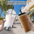 thumbnail image 2 of 100pcs Disposable Plastic Boba Milk Tea Drinking Straws, 2 of 5