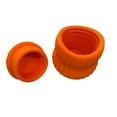 thumbnail image 3 of Graflsoa Interactive Dog Treat Dispenser Toy - Slow Feeder & Chew Toy for All Breeds, Durable Resin Design, Portable & Fun, Orange, 3 of 7