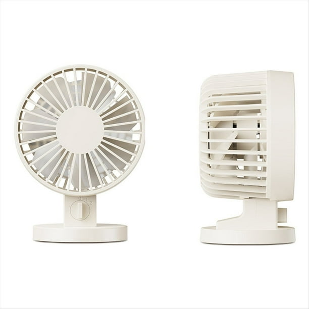 Mini Ventilador Portátil, Ventilador Eléctrico de Escritorio USB, Dormitorio de Estudiantes, Ventilador de Refrigeración Pequeño, Ventilador de Doble Hoja B