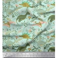 thumbnail image 1 of Soimoi Rayon Fabric Leaves,Floral & Dinosaur Jungle Fabric Prints by Yard 56 Inch Wide, 1 of 1