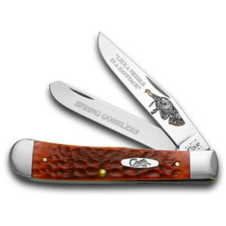 - CASE XX Spring Gobblers Red Jigged Bone Trapper 1/1000 Pocket Knife Knives
