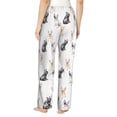 thumbnail image 3 of Pajama Pants Women, Cute French Bulldog Multicolor Sweatpants Soft Sleep Lounge Pants, Casual PJ Bottoms Pants with Pockets, 3 of 5