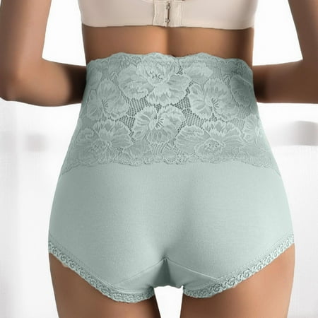 Women s Underwear Microfiber Lace Sexy Triangle Non-Marking High-Waisted Cotton Abdominal Lift Panties Ladies Seamless Underwear