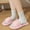 Pink, variant on USSUMA Slippers for Women Indoor and Outdoor Women's Fashionable Casual All-Match Outerwear One-Line Spring and Summer New Thick-Soled Slippers Quick-On Patio Sandals Clearance