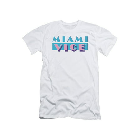 Miami Vice 80's NBC TV Series Logo Adult T-Shirt Tee