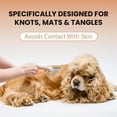 thumbnail image 4 of Bamboo Pet Comb for Long Haired Cats and Dogs with Metal Detangling Blade and Three Interchangeable Comb Heads, 4 of 7