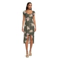 thumbnail image 2 of No Boundaries Juniors High Low Dress with Short Sleeves, Sizes XS-3XL, 2 of 5