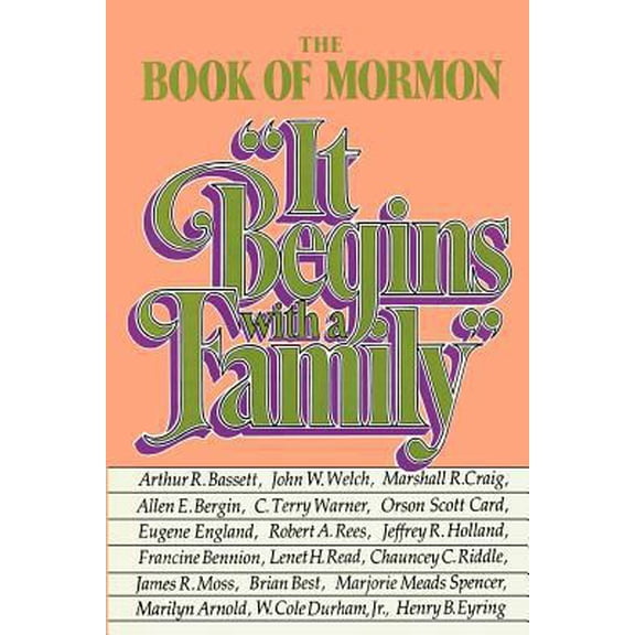 Pre-Owned The Book of Mormon: It begins with a family (Hardcover) 0877479879 9780877479871