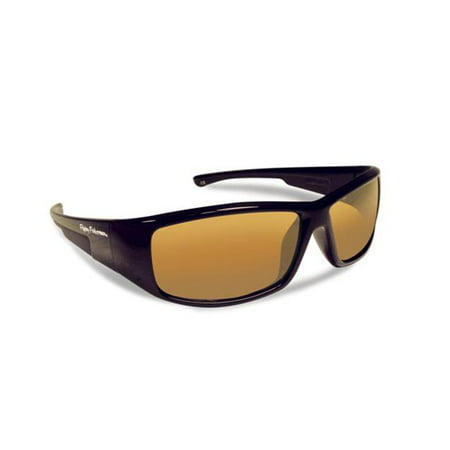 Gaffer Jr. Angler Polarized Sunglasses, Black Frames With Amber Lenses