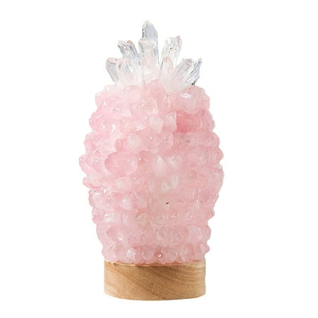 

Ageoiene Natural Crystal Treatment Crystal Pineapple Light Natural Crystal Night Light