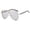 Grey-1, variant on Oversized Wrap Around Retro Sunglasses for Women Classic Shield One Piece Frame Pilot Aviator Big Sunnies UV Protection Metal Frame Designer Shades
