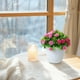 thumbnail image 5 of Bonsái de flores artificiales | Arreglo floral artificial para decoración del hogar | Planta de plástico realista para sala de estar, oficina, centro de mesa de boda | Juego de 6 estilos, 5 of 6