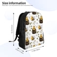 thumbnail image 4 of Fotbe Honey Bee Insect Mochila de Viaje para Laptop, Mochila Ejecutiva Delgada y Resistente 15.6", 4 of 8