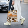 thumbnail image 2 of DouZhe Reusable Grocery Bags, Halloween Ghost Lightweight Polyester Canvas Cloth Tote Bag for Travle Gym Shopping School, 15" x 16", 2 of 7