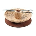 thumbnail image 1 of Soporte de incienso de cerámica, Base quemadora de incienso estable, suministros de bricolaje, adorno de quemador de salvia para centros de mesa de té Beige, 1 of 9